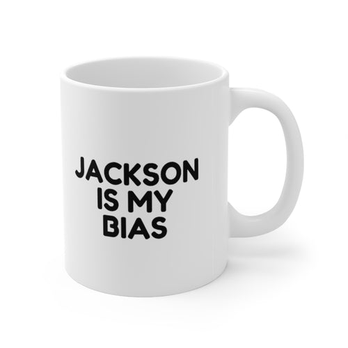 K-Pop Got7 Jackson finger heart white coffee mug