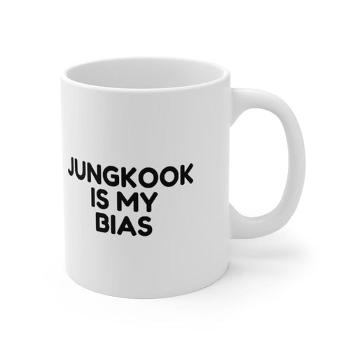 BTS Jungkook white coffee mug