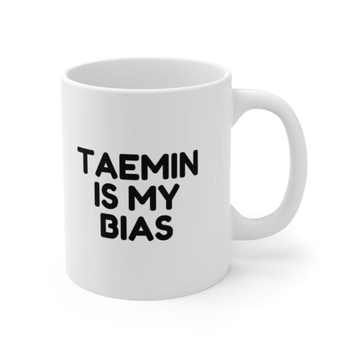 K-Pop SHINEE Taemin white coffee mug finger heart