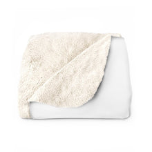 Load image into Gallery viewer, K-Drama Sherpa Fleece Blanket in White
