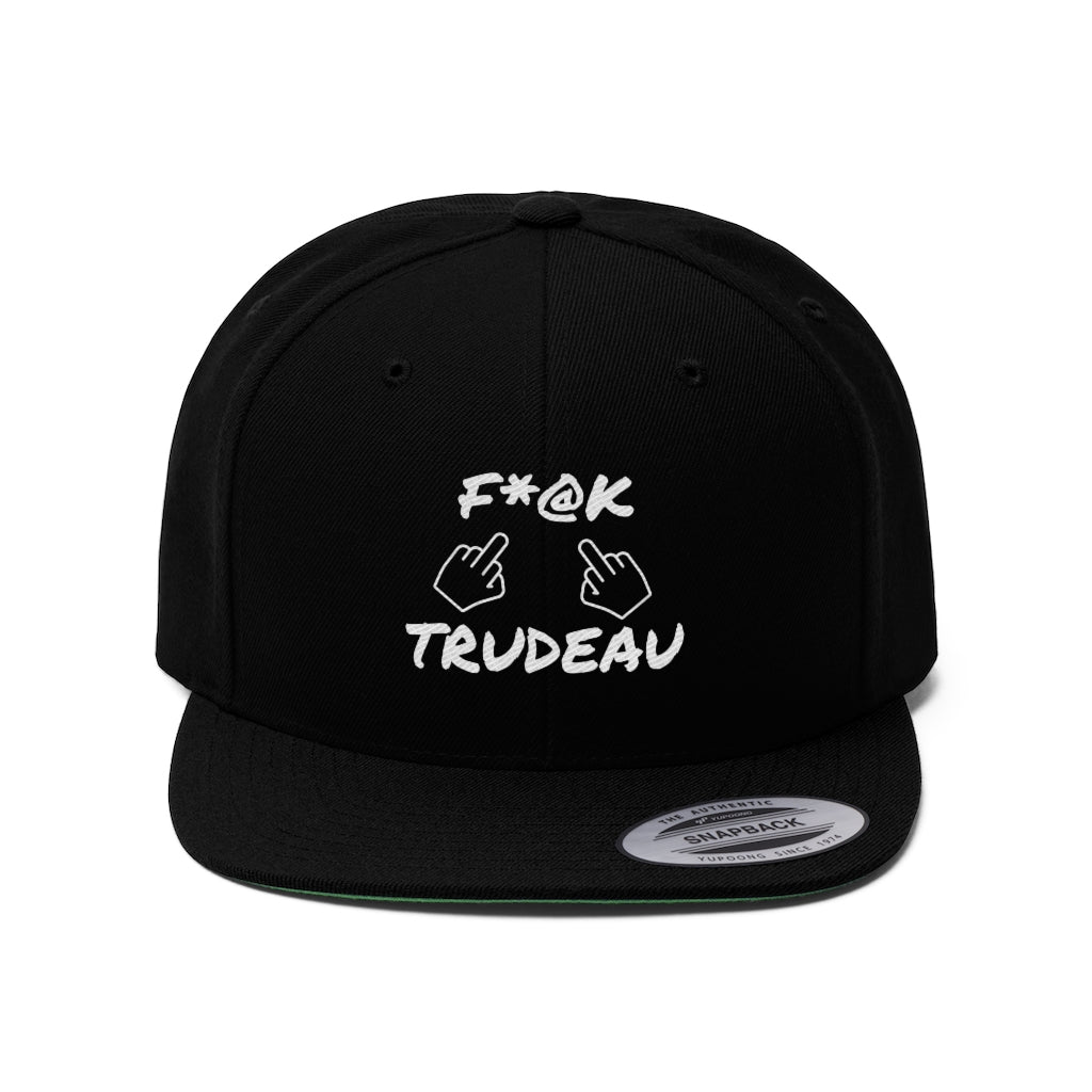 F*@K Trudeau Unisex Flat Bill Hat